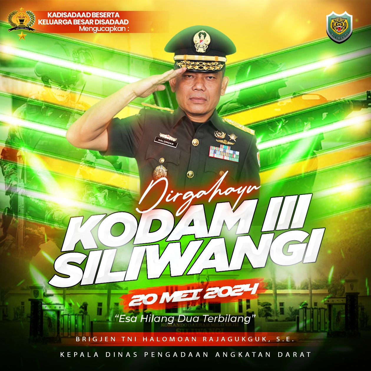 Dirgahayu KODAM III/SILIWANGI