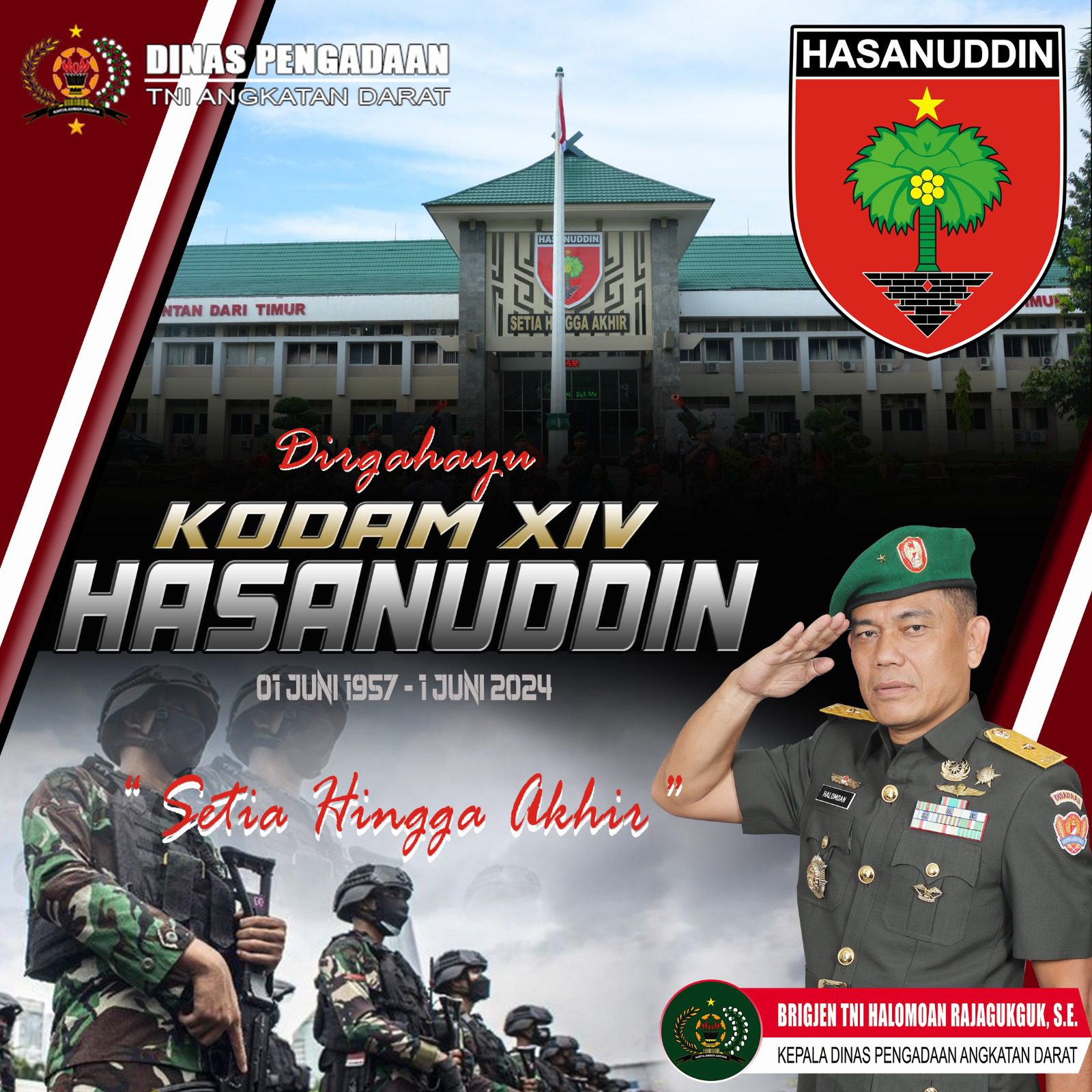 Dirgahayu KODAM XIV/HASANUDDIN