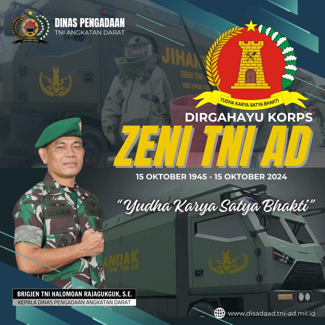 Dirgahayu Korps ZENI TNI AD