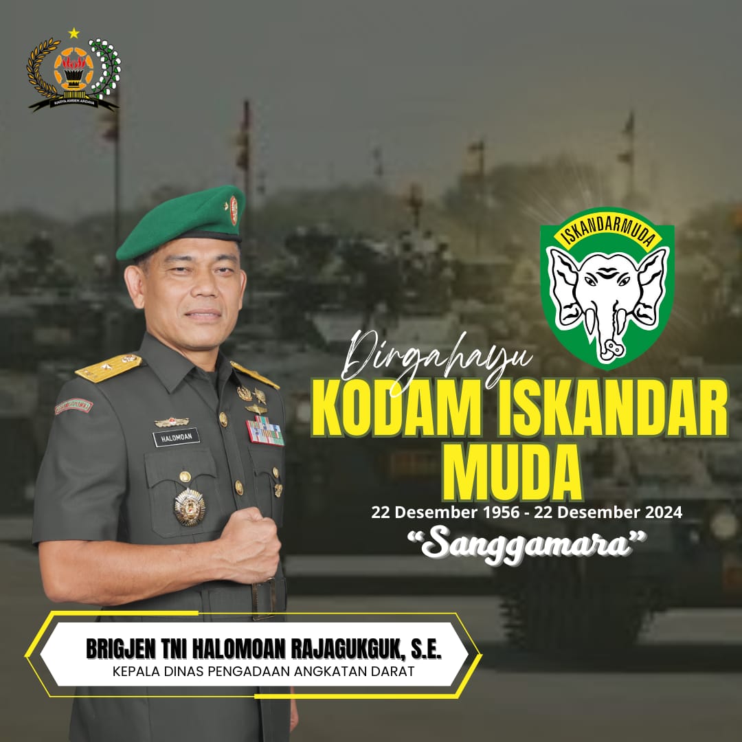 Dirgahayu KODAM ISKANDAR MUDA