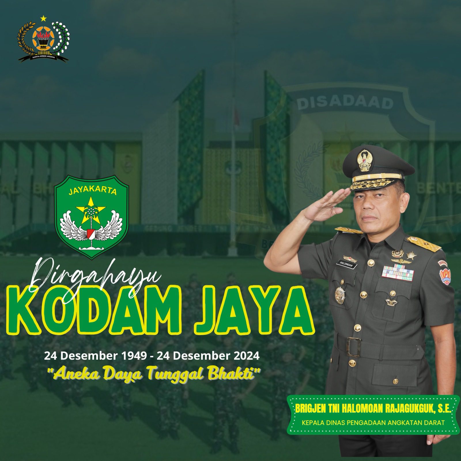 Dirgahayu KODAM JAYA