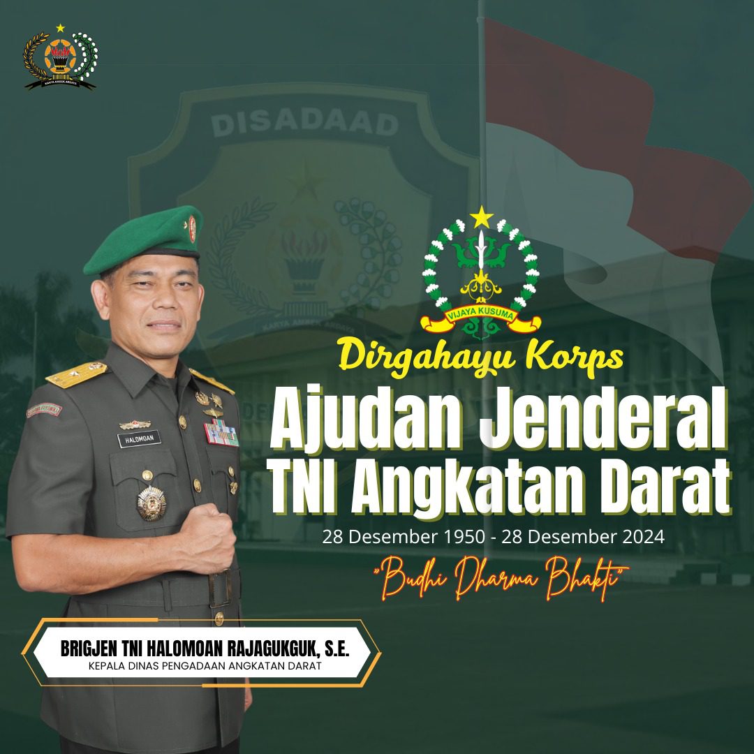 Dirgahayu Korps AJUDAN JENDERAL TNI ANGKATAN DARAT