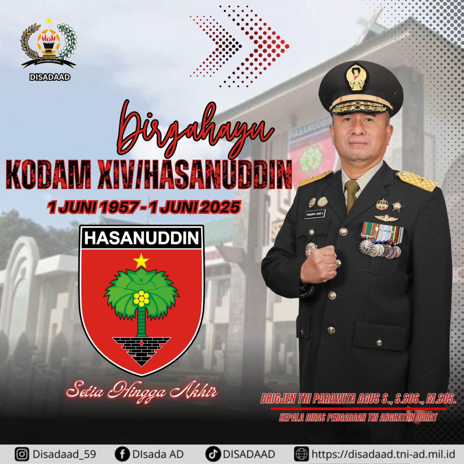 Dirgahayu KODAM XIV/HASANUDDIN