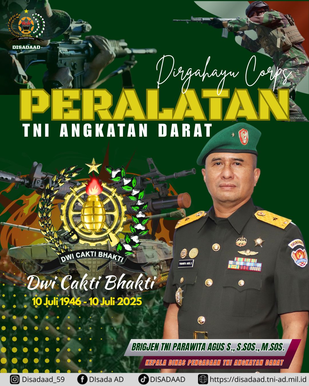 Dirgahayu PERALATAN TNI ANGKATAN DARAT