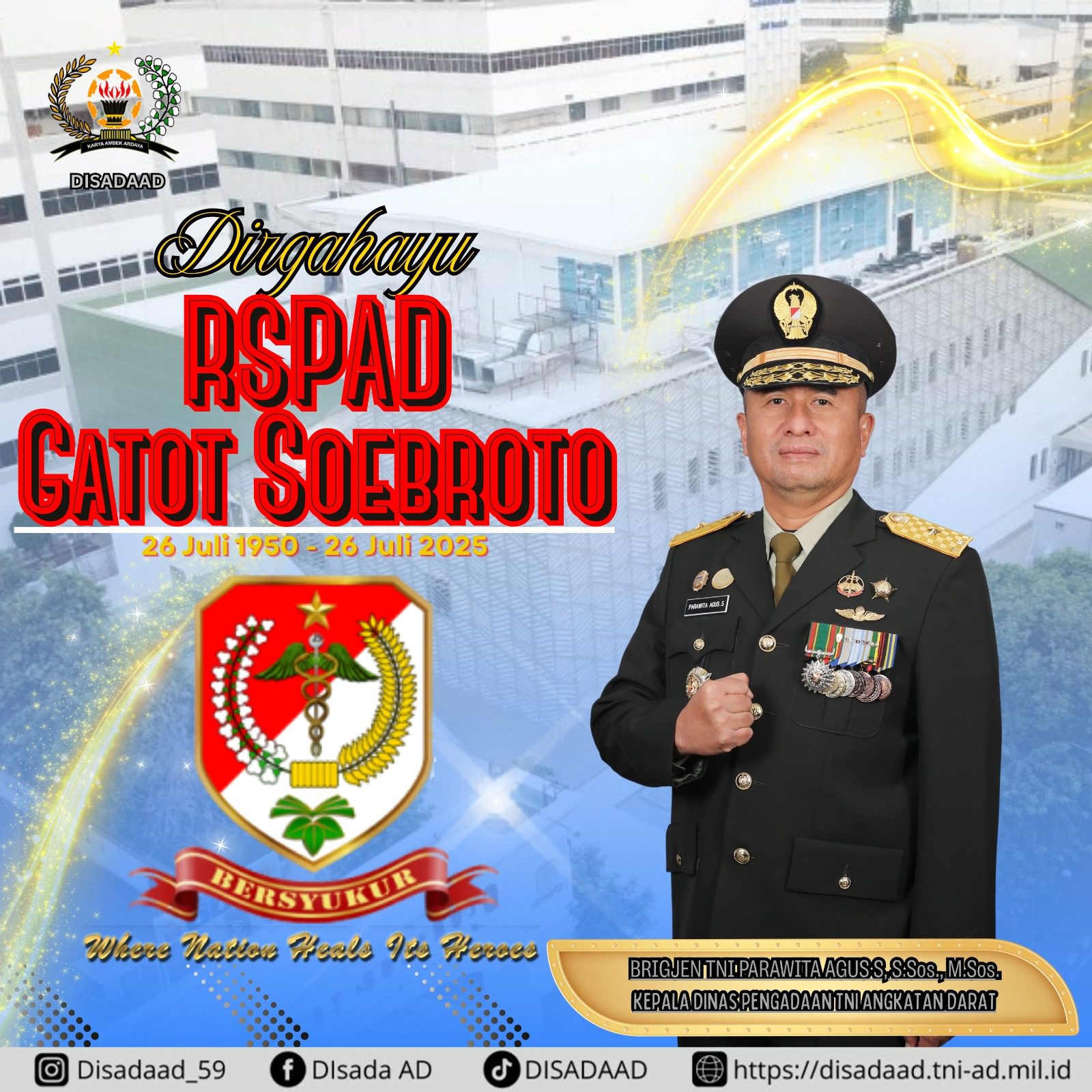 Dirgahayu RSPAD GATOT SOEBROTO