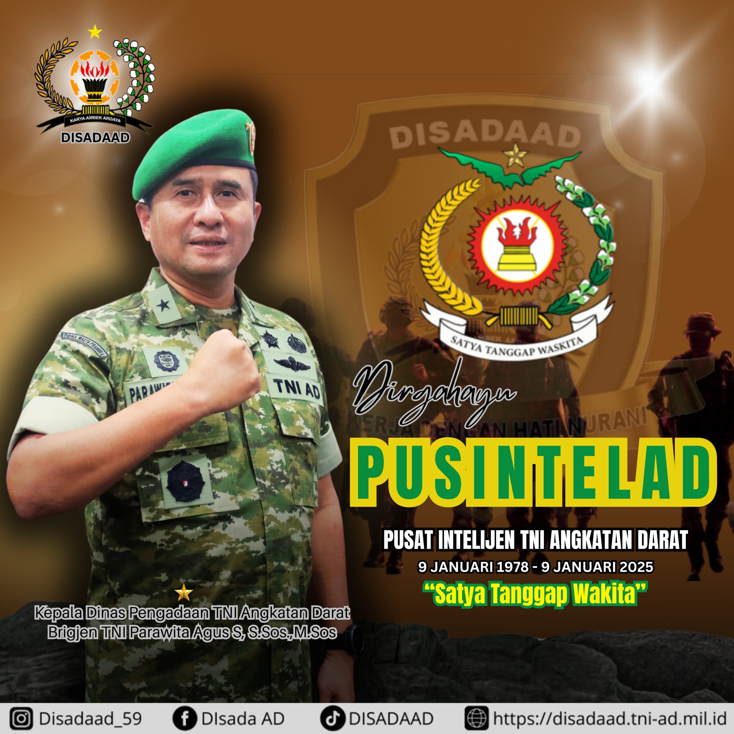 Dirgahayu PUSINTELAD