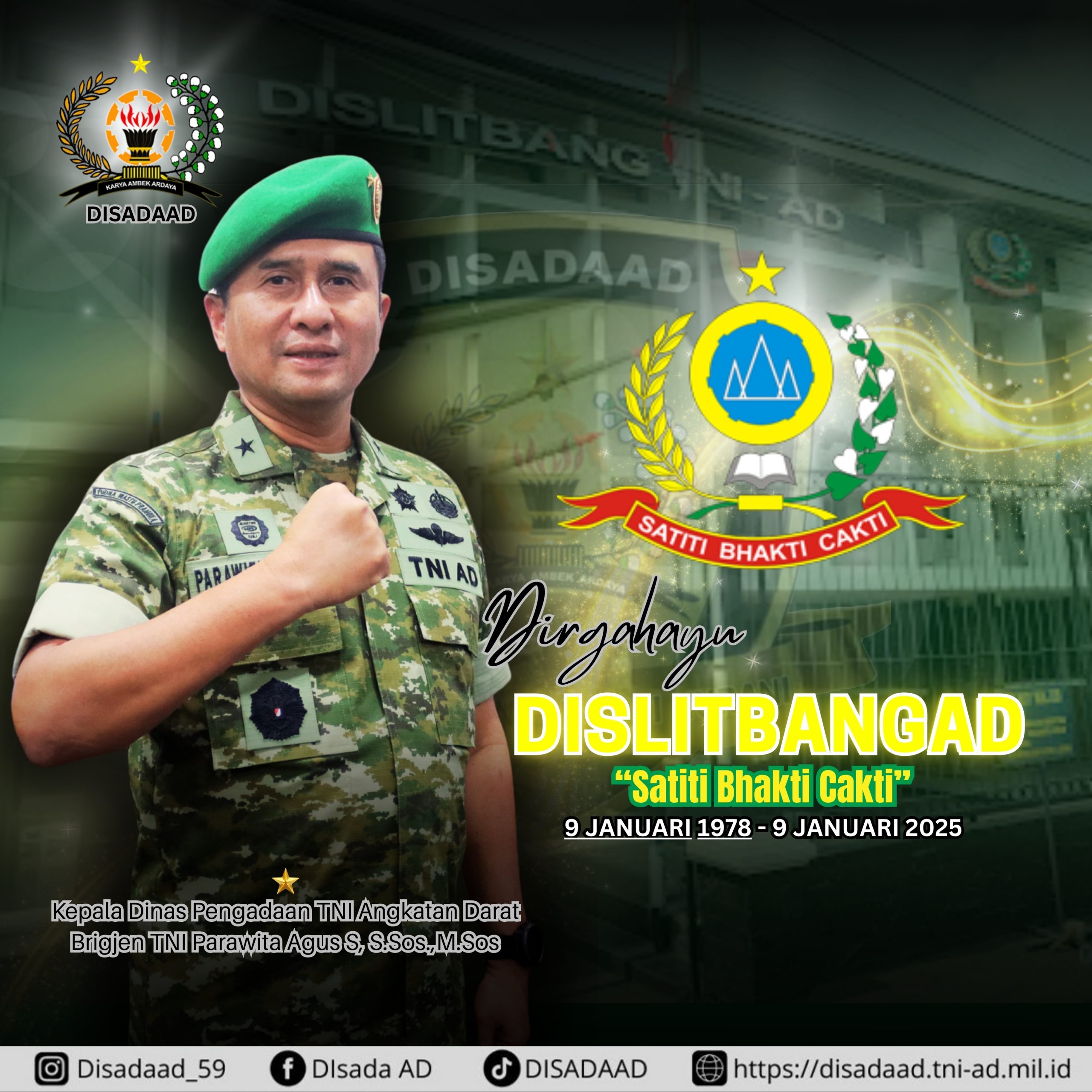 Dirgahayu DISLITBANGAD