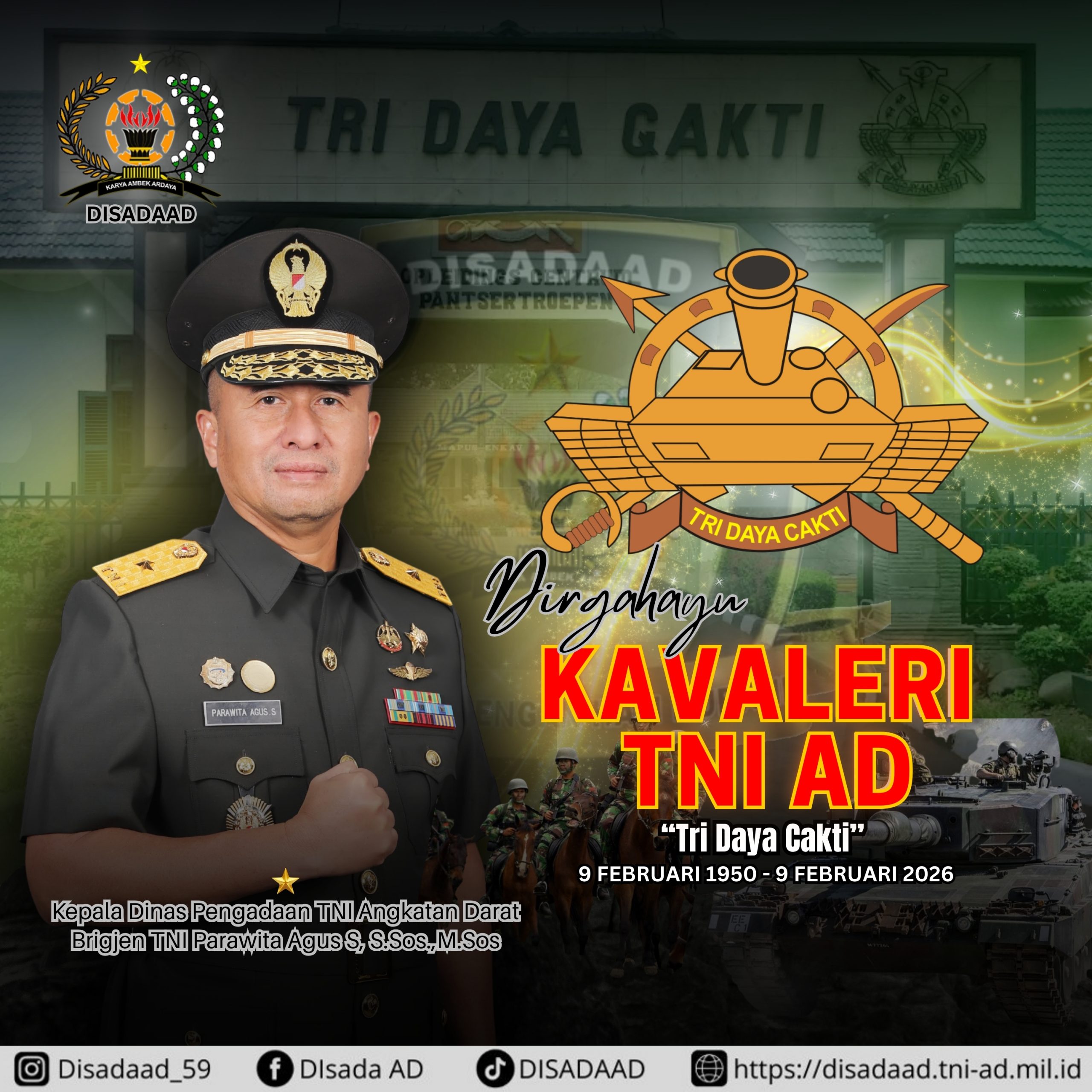 Dirgahayu KAVALERI TNI AD