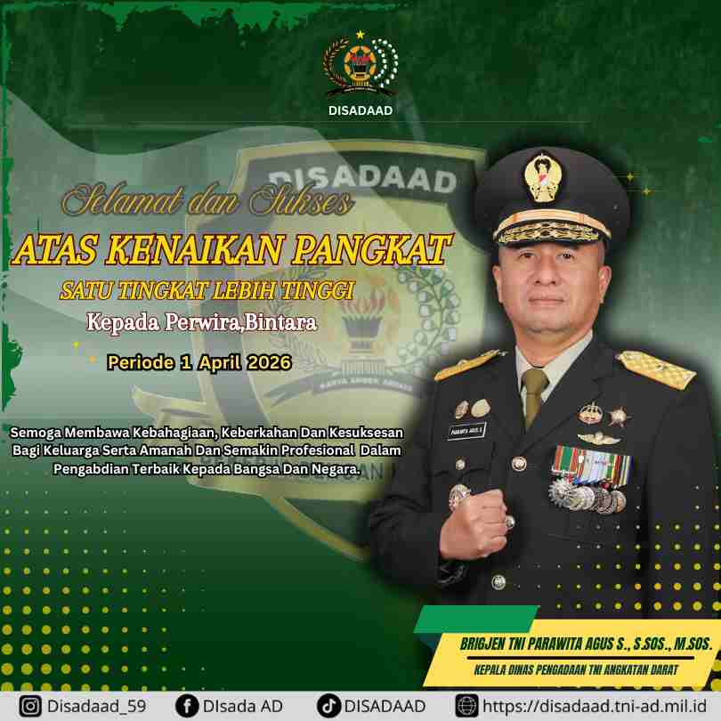 Selamat dan Sukses ATAS KENAIKAN PANGKAT SATU TINGKAT LEBIH TINGGI