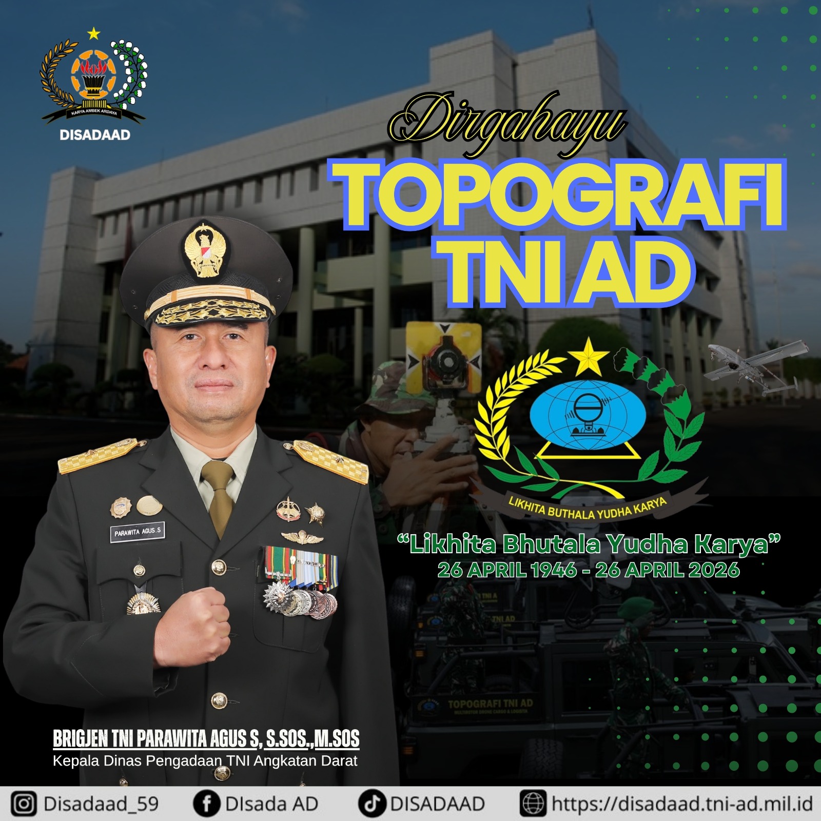 Dirgahayu TOPOGRAFI TNI AD