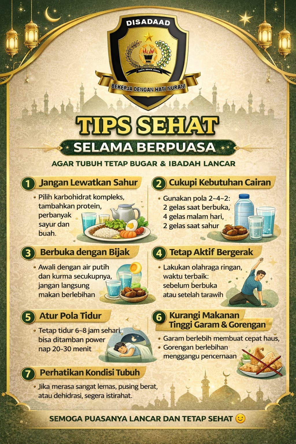 TIPS SEHAT SELAMA BERPUASA