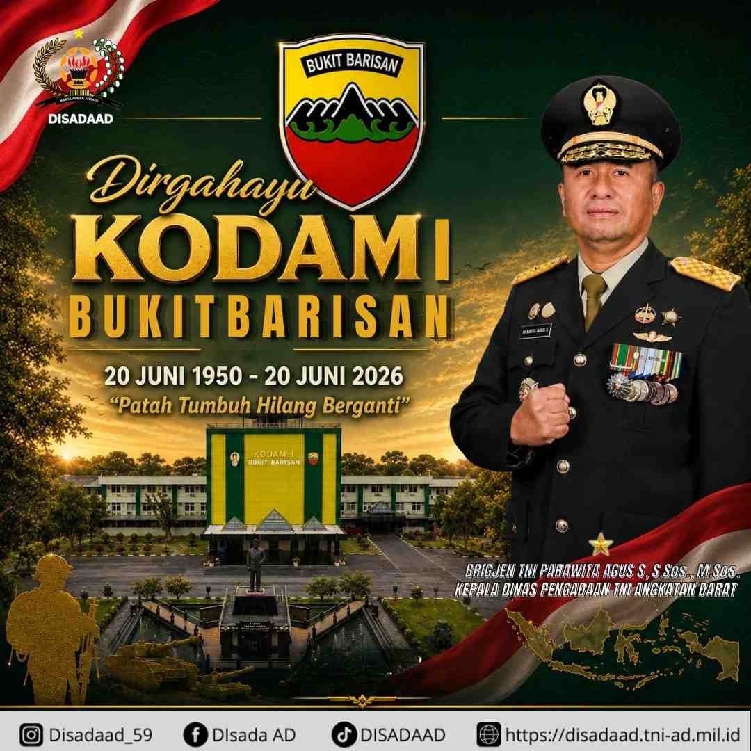 Dirgahayu KODAM BUKIT BARISAN